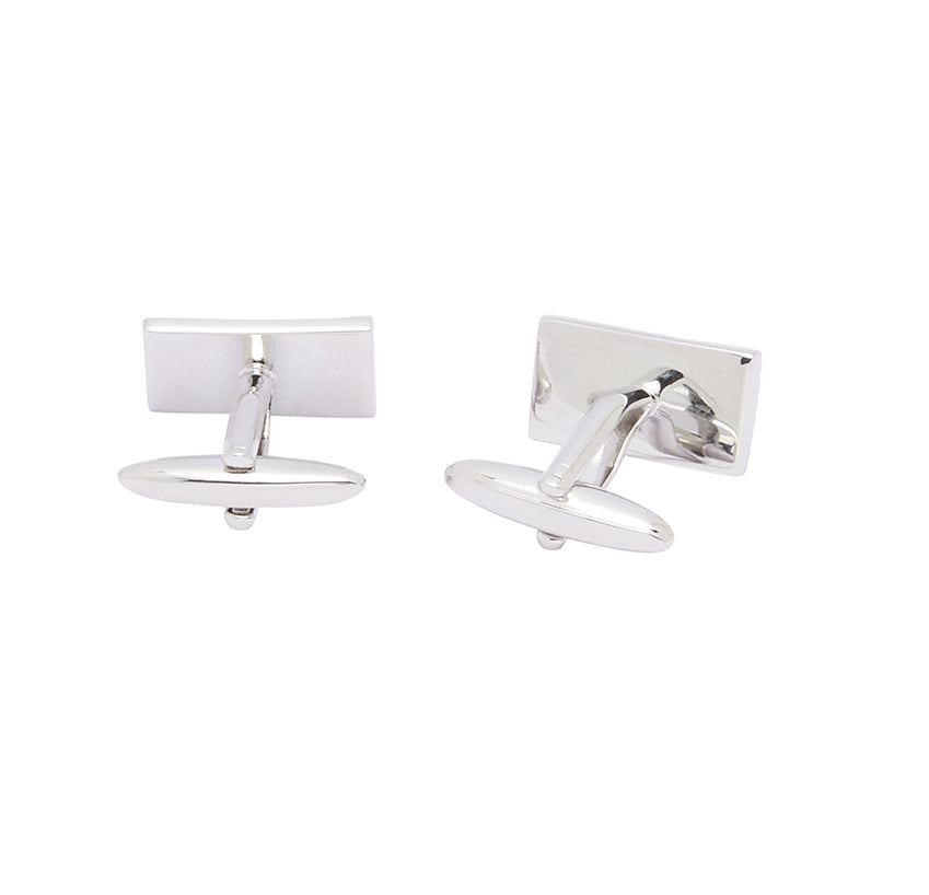Silver Gold Flat Cufflink