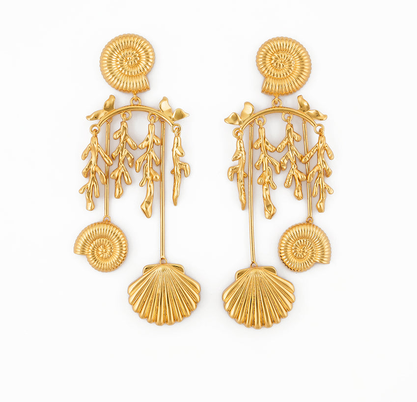 Nautilus Charm Earrings