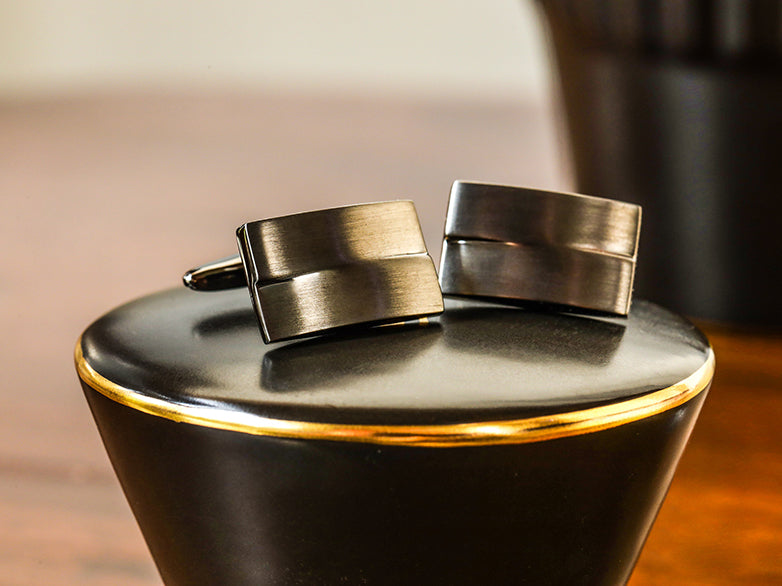 Balance Bars Silver Cufflinks