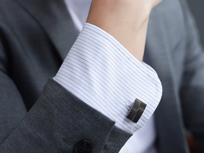 Balance Bars Silver Cufflinks