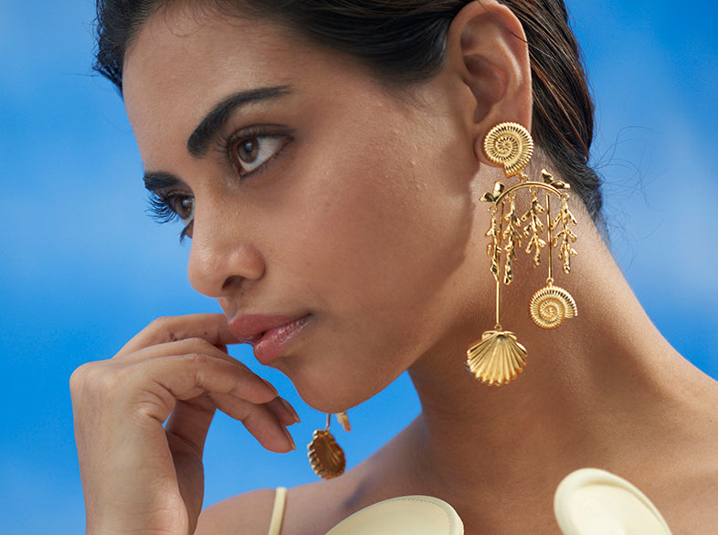 Nautilus Charm Earrings