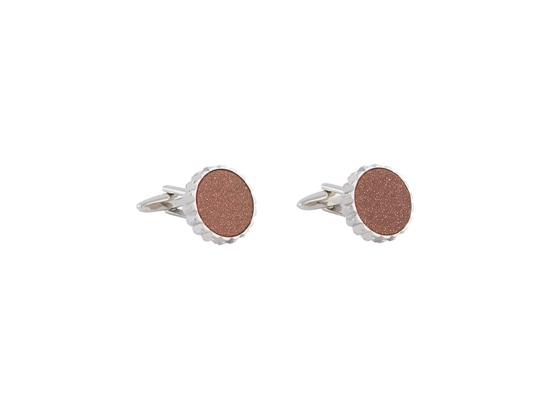 Brown Gold Stone Cufflink