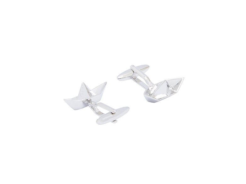 Bouton de manchette bateau en papier