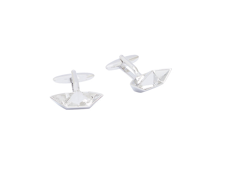 Bouton de manchette bateau en papier