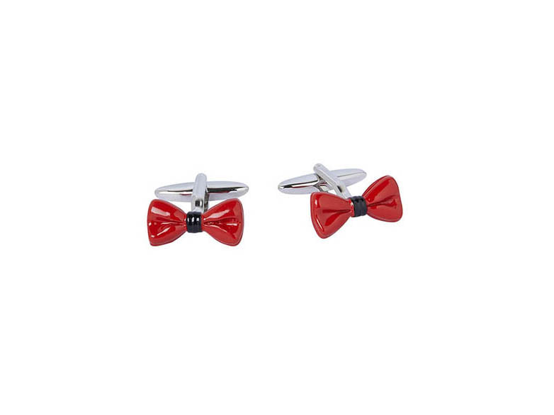 Red Big Bow Cufflink