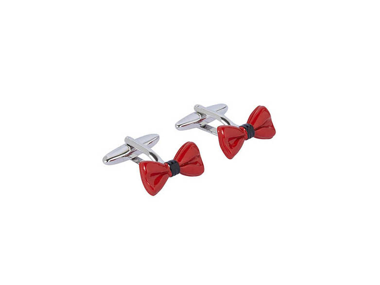 Red Big Bow Cufflink