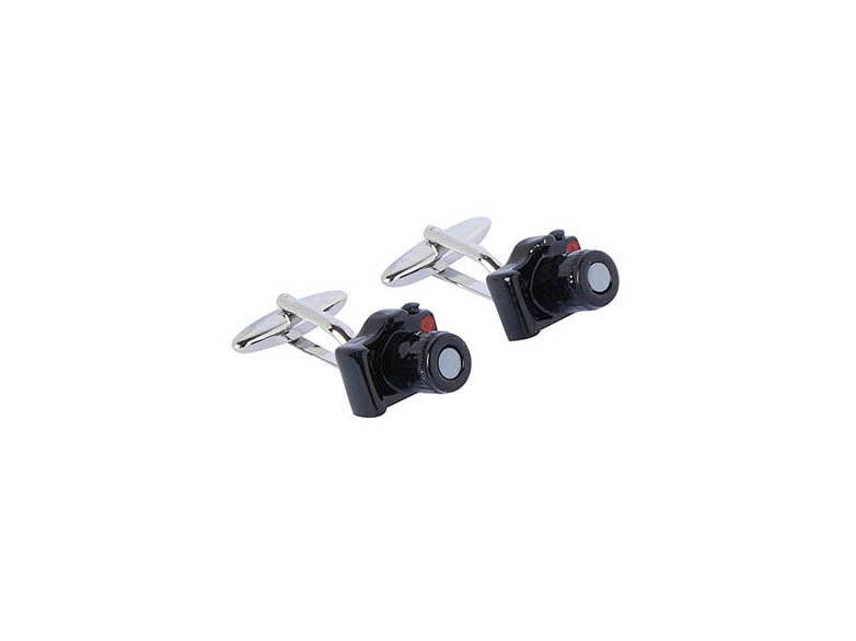 Black Camera Cufflink