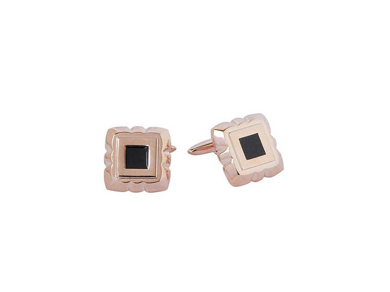 Rose Gold Metallic Cufflink