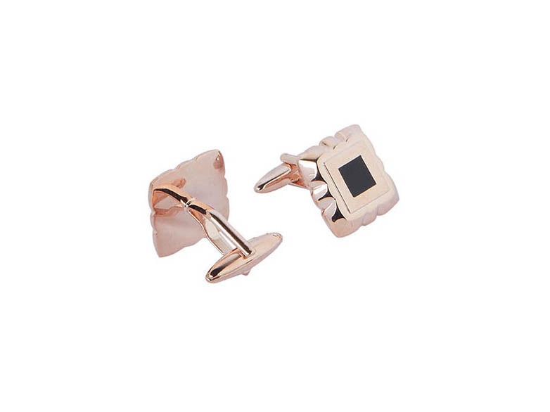 Rose Gold Metallic Cufflink