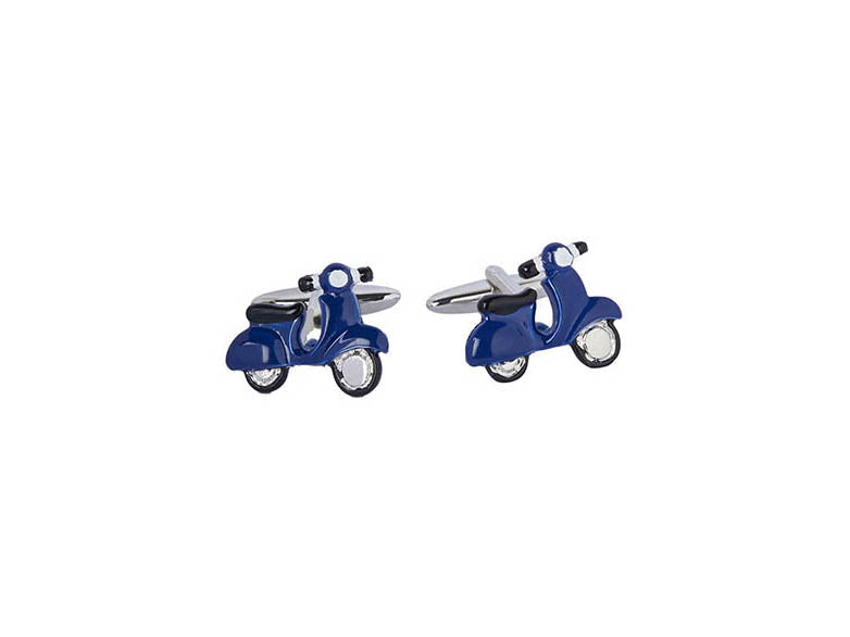 Blue Vespa Cufflink