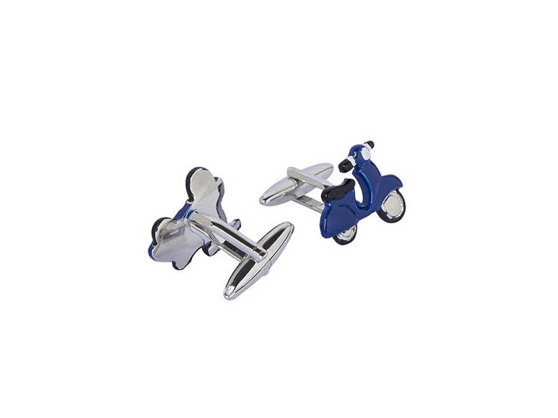 Blue Vespa Cufflink