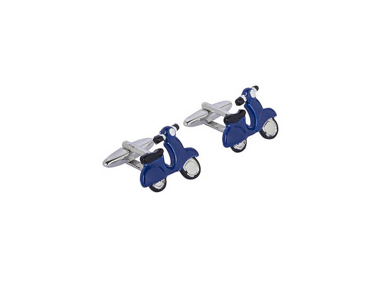 Blue Vespa Cufflink