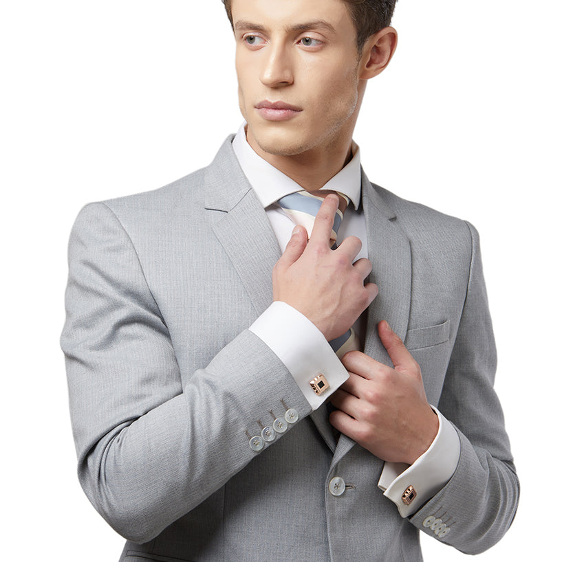 Rose Gold Metallic Cufflink