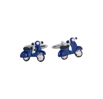 Blue Vespa Cufflink