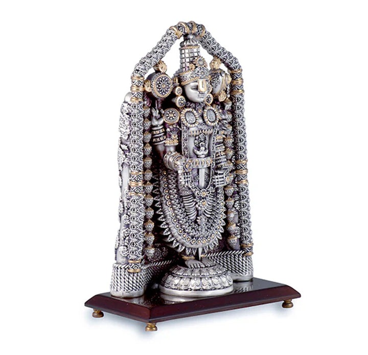 Tirupati Balaji - Silver Gold Charm