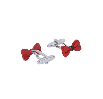 Red Big Bow Cufflink