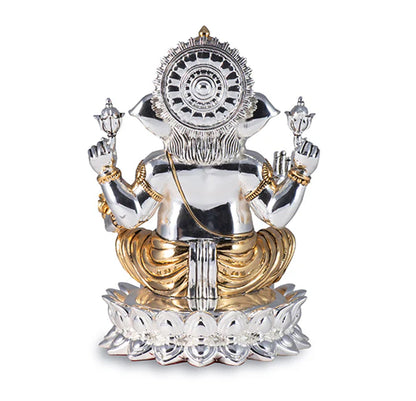 Lotus Ganesha- Gold & Silver