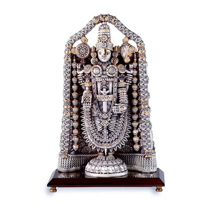 Tirupati Balaji - Silver Gold Charm