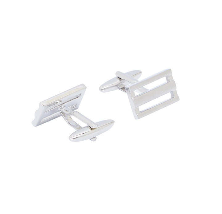 Silver Bars Cufflink