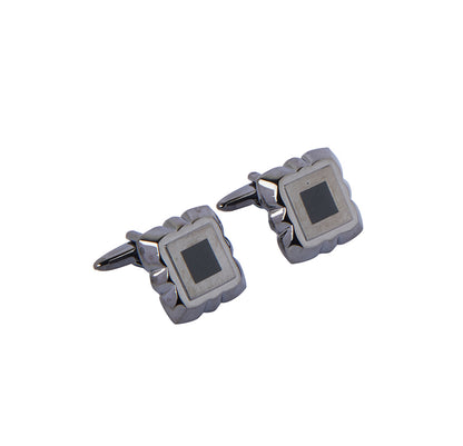 Grey Metallic Cufflink