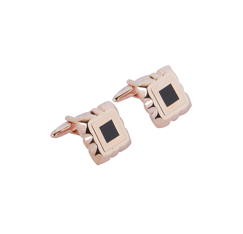 Rose Gold Metallic Cufflink