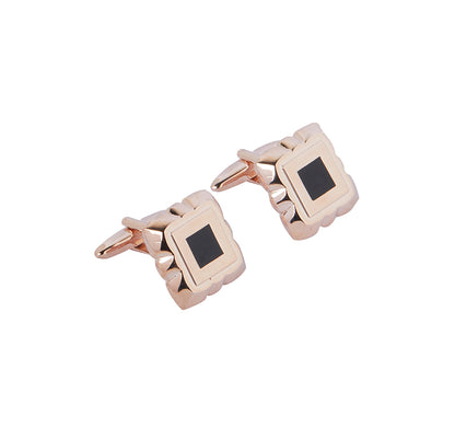 Rose Gold Metallic Cufflink