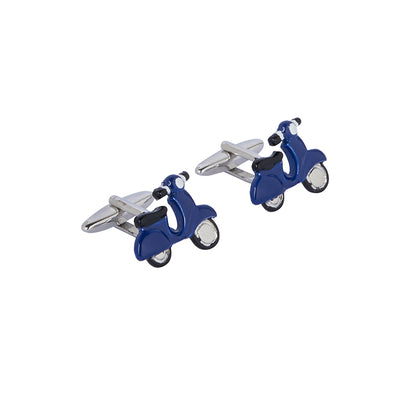 Blue Vespa Cufflink