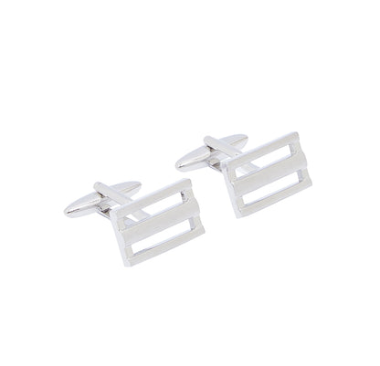 Silver Bars Cufflink
