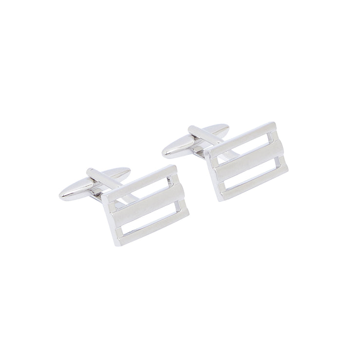 Silver Bars Cufflink