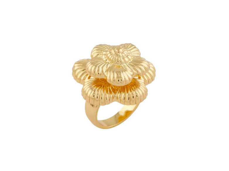 El anillo Gold Bloom - Talla 6