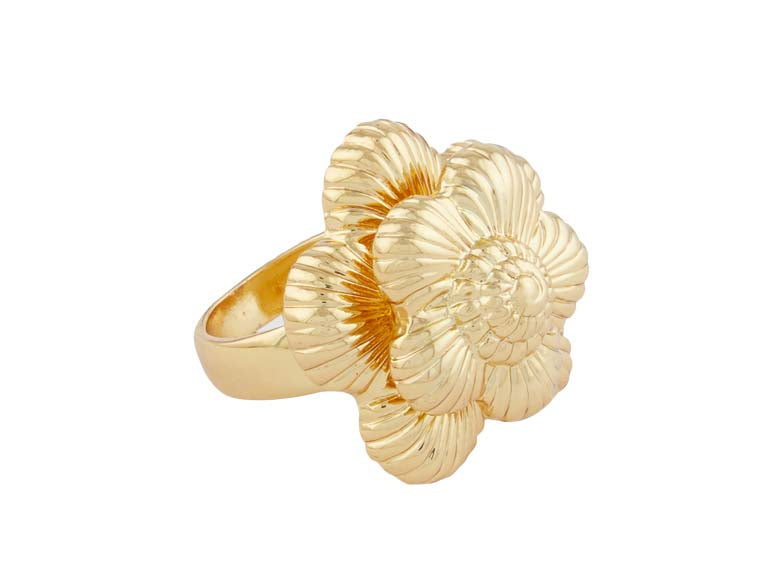 El anillo Gold Bloom - Talla 5