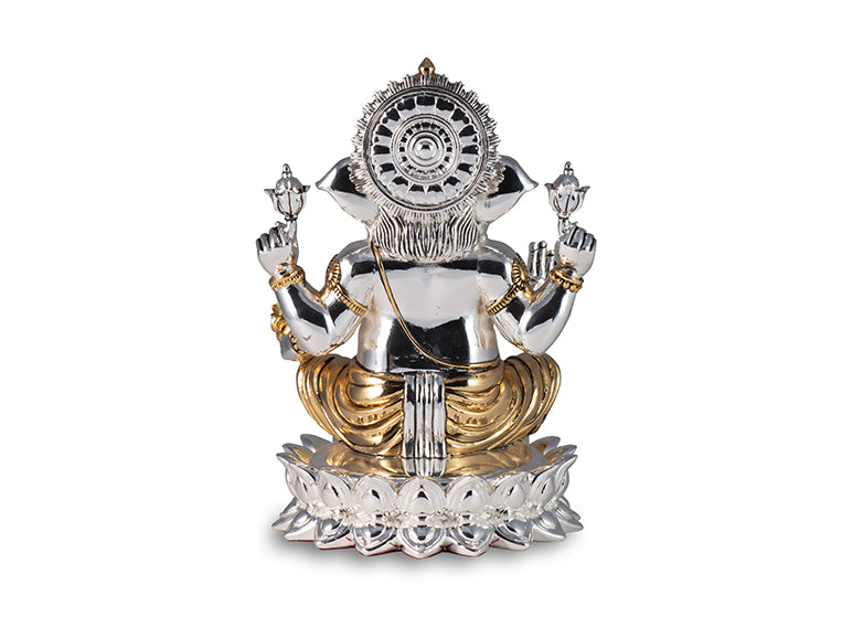 Lotus Ganesha- Gold & Silver