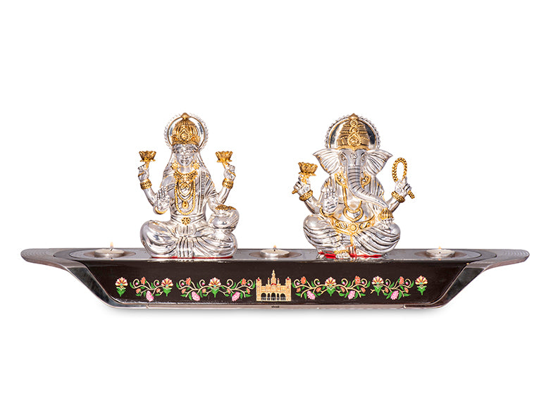 Sacred Tales: Laxmi & Ganesha- Bundi Edition