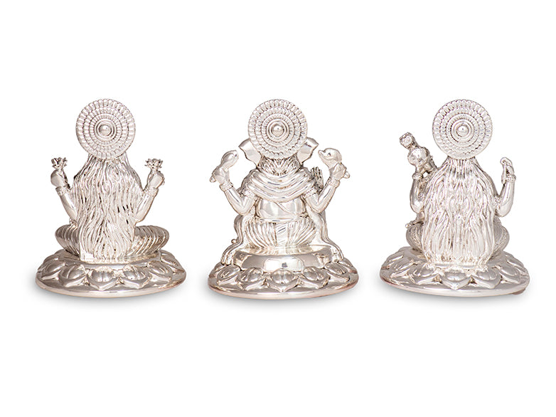 The Divine Trio: Saraswati, Ganesha, Laxmi