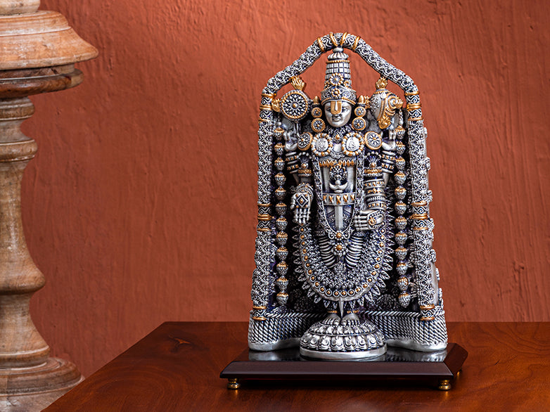 Tirupati Balaji- Silver Gold Charm