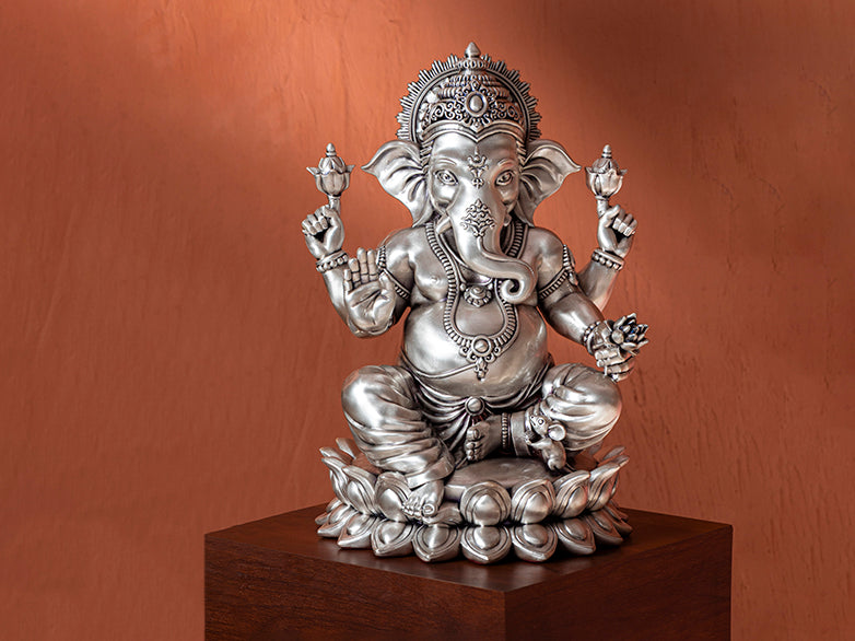 Lotus Ganesha- Satin