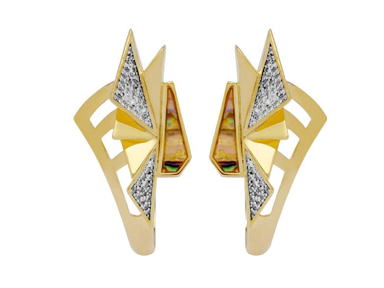 Angled Butterfly Earrings