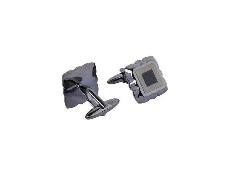 Grey Metallic Cufflink