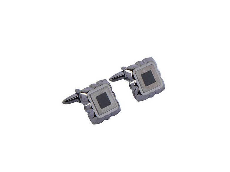 Grey Metallic Cufflink