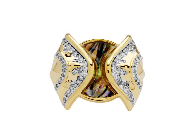 Winged Motif Ring - Size 6